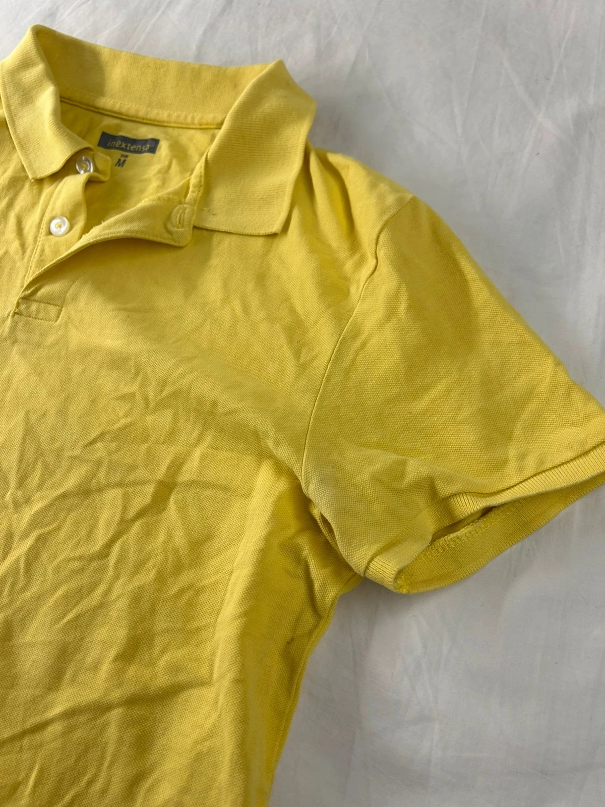 Yellow polo in extenso size M – photo 4